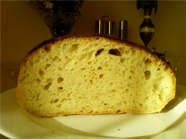 Rustykalny cudowny chleb (piekarnik)