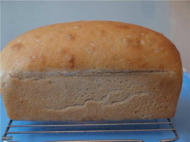 Sourdough rye bread with oatmeal