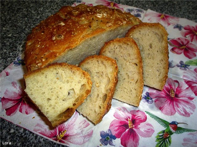 Rustic miracle bread (oven)