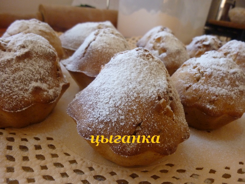 Muffins dietéticos con coco confitado