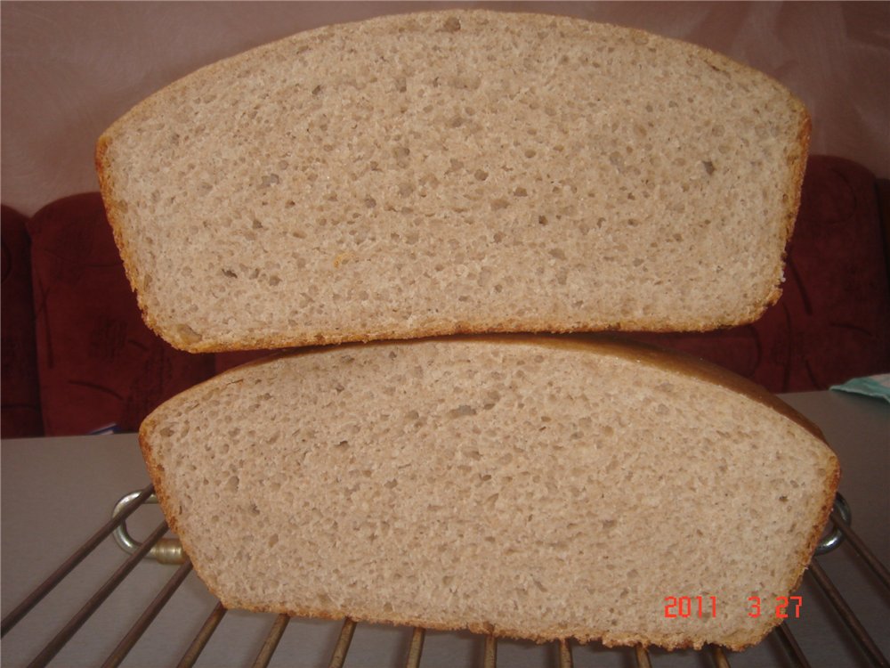 Chleb żytni z piwem i zakwasem