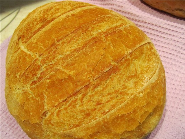 Pan de trigo sobre masa madura (autoleudado)