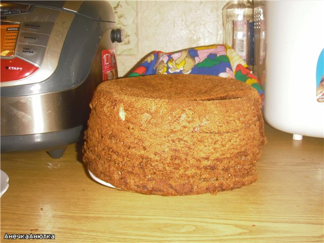 Honey cake from Shula in a multicooker Panasonic SR-TMH18