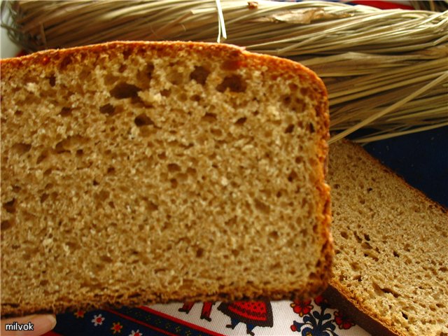לחם חיטה 100% דגנים על קפיר "אטליז".