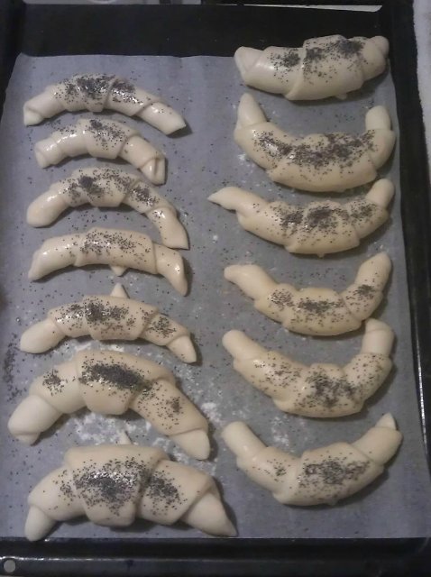 Milk bagels with poppy seeds or sesame seeds (not sweet)