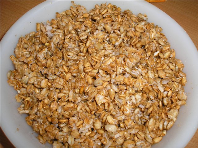 Pane di grano tenero con farina integrale su pasta matura senza lievito
