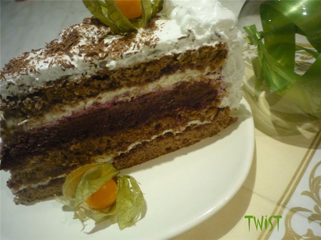 Chocolate berry cake