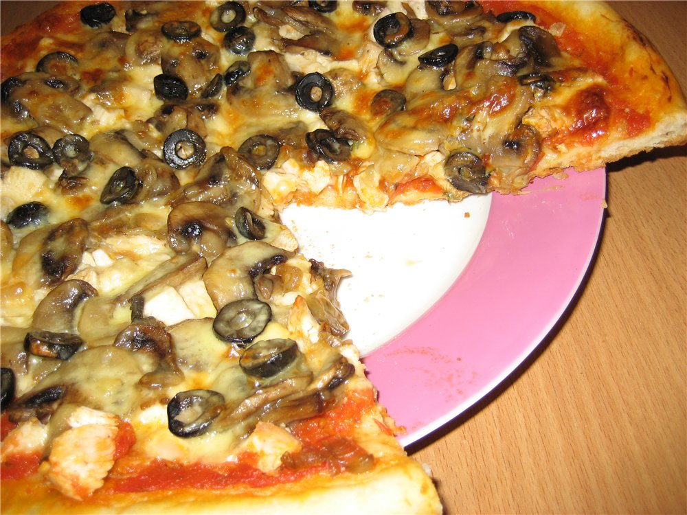 Pizza: 2 opciones, para mi esposo y para mí