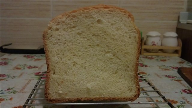 بورك. خبز أبيض لذيذ