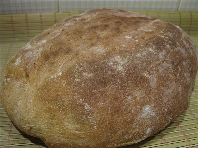 Pan de trigo sobre cerveza polaca según Bertina en el horno