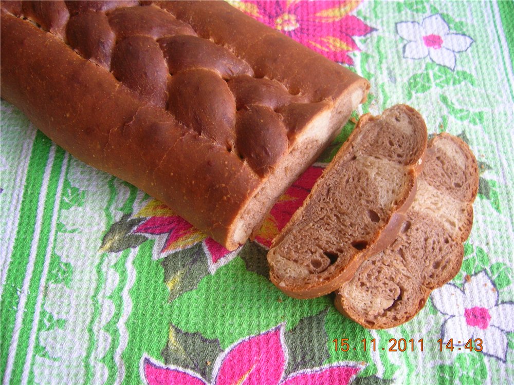 Pan de trigo y centeno "MÁRMOL" (horno)