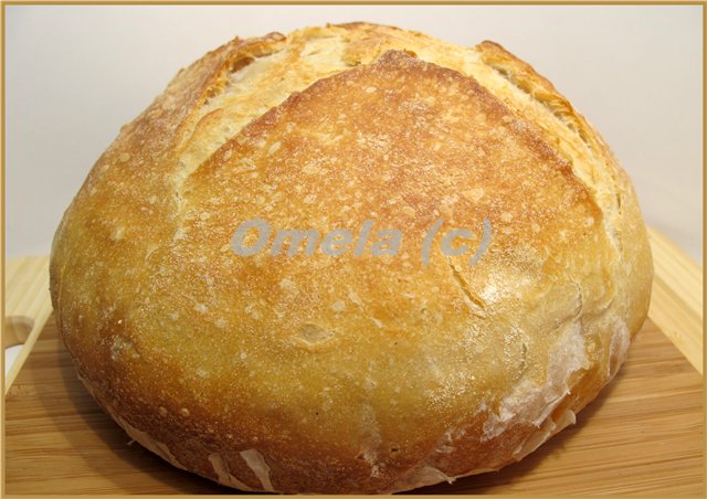 לחם חיטה "קורונה" עם מחמצת