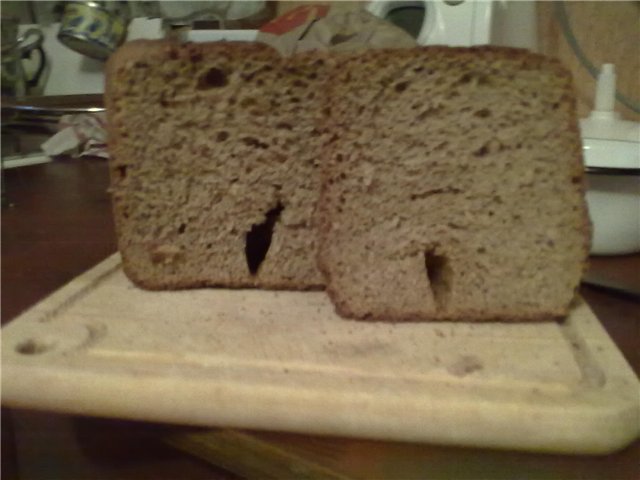 Wheat-rye 50:50 without sourdough and malt (bread maker)