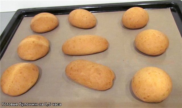 Broodjes in een half uur (oven)