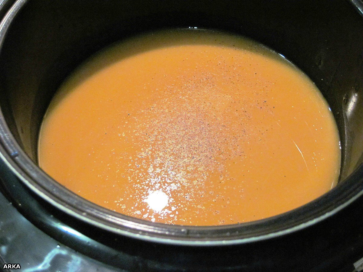 מרק שמנת פטריות עם בטטה במולטי-קוקר רדמונד RMC-M4502