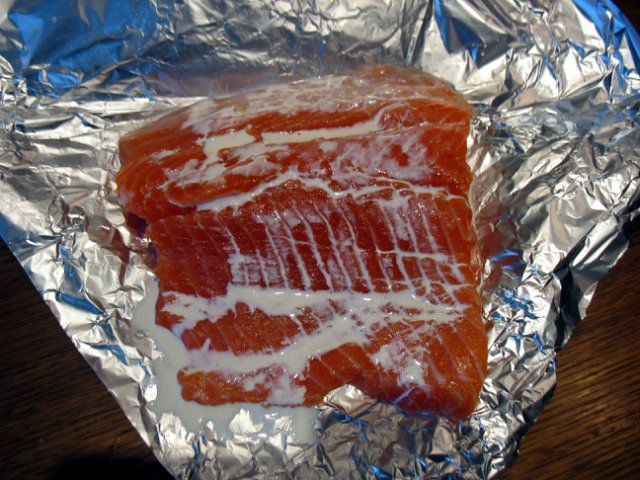 Salmon in a cocked hat (electric smokehouse Brand 6060)