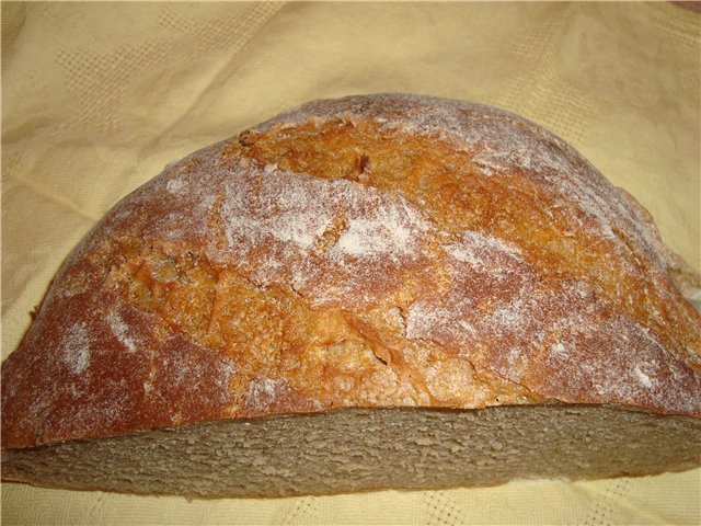 Pane a lievitazione naturale di fattoria