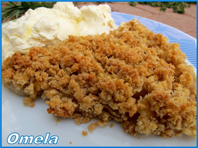 Crumble with fruit (universal)