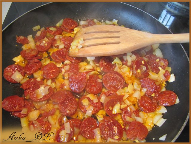 Chorizo ​​püré leves