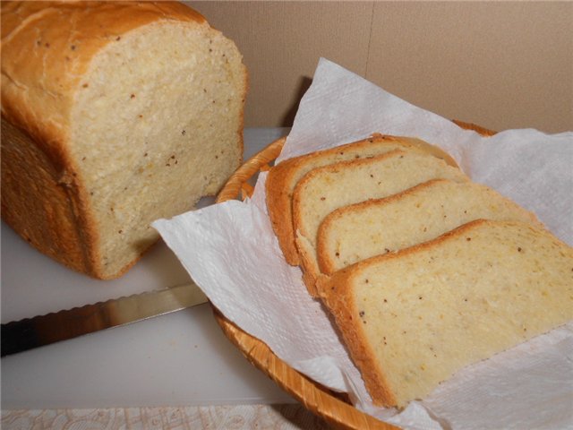 יצרן לחם מותג 3801.תוכנית 1 - לחם לבן או בסיסי
