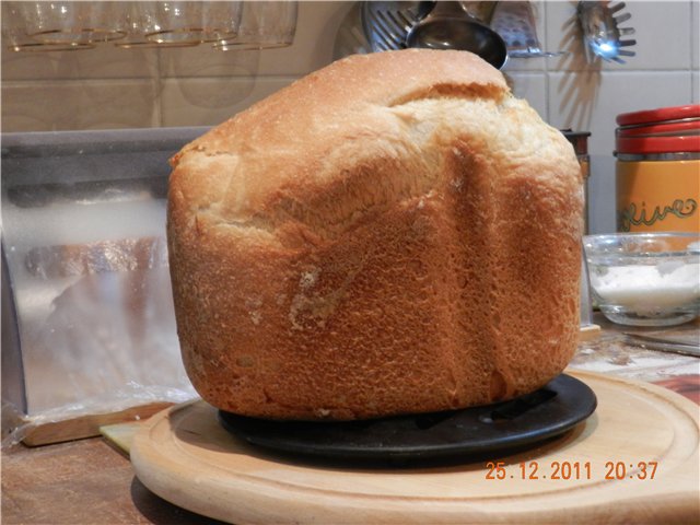 Panasonic SD-257. White bread with semolina