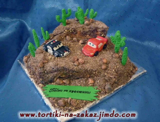עוגות על בסיס הקריקטורה מכוניות