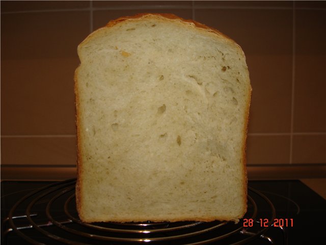 Panasonic SD-255. White bread