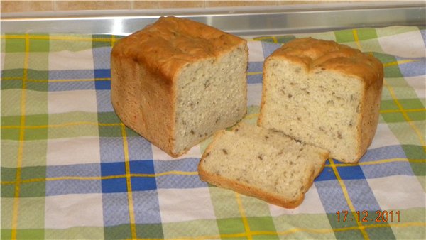 הלחם הלבן הקל ביותר עשוי מקמח חיטה