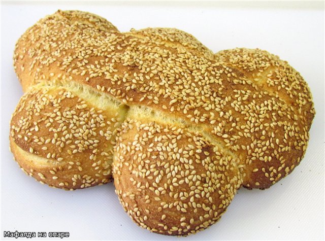 Sycylijski chleb sezamowy Mafalda (piekarnik)