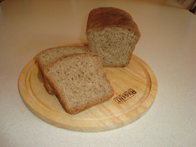 خبز القمح الرمادي مع طريقة التمدد الباردة بالعسل