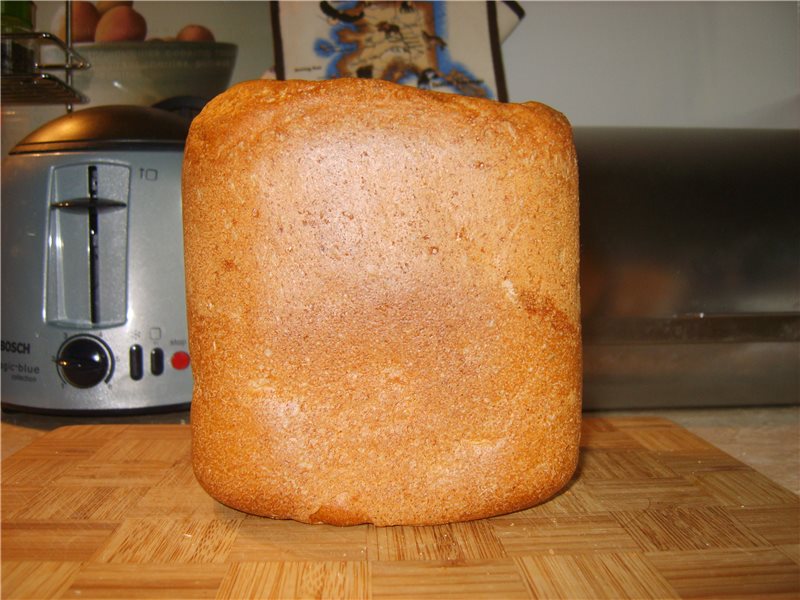 Pan muy sencillo con harina de centeno todos los días.