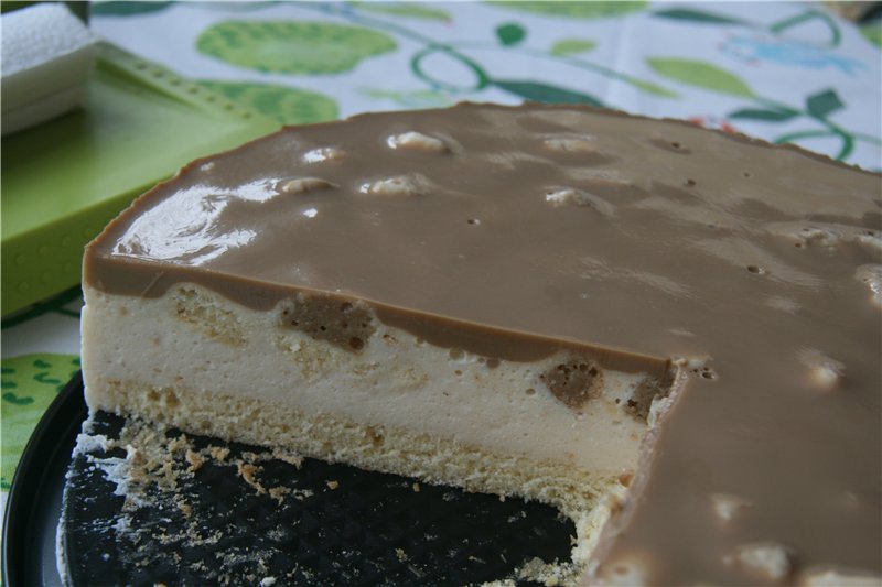 Torta Tre gusti biscotto-gelatina (diverse versioni)