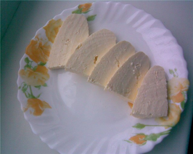 גבינה תוצרת בית (כמו סולוגוני או אדיגה)