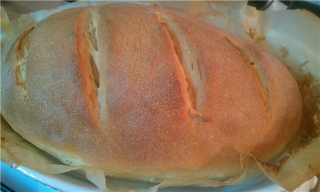 Pan de trigo en un gran