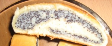 Roll with poppy seed filling