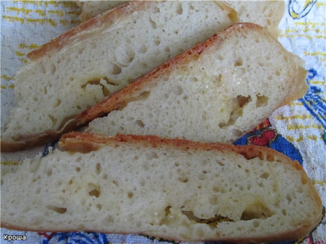 Pane al formaggio senza impastare (forno)