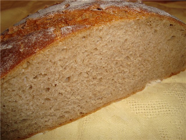 Pane a lievitazione naturale di fattoria