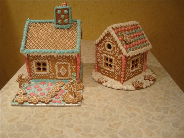 Casa di marzapane (come assemblare e decorare)