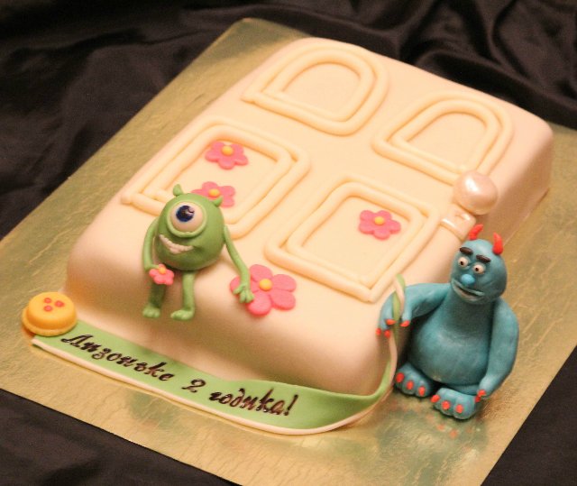 Cakes based on the cartoon Monsters, Inc.