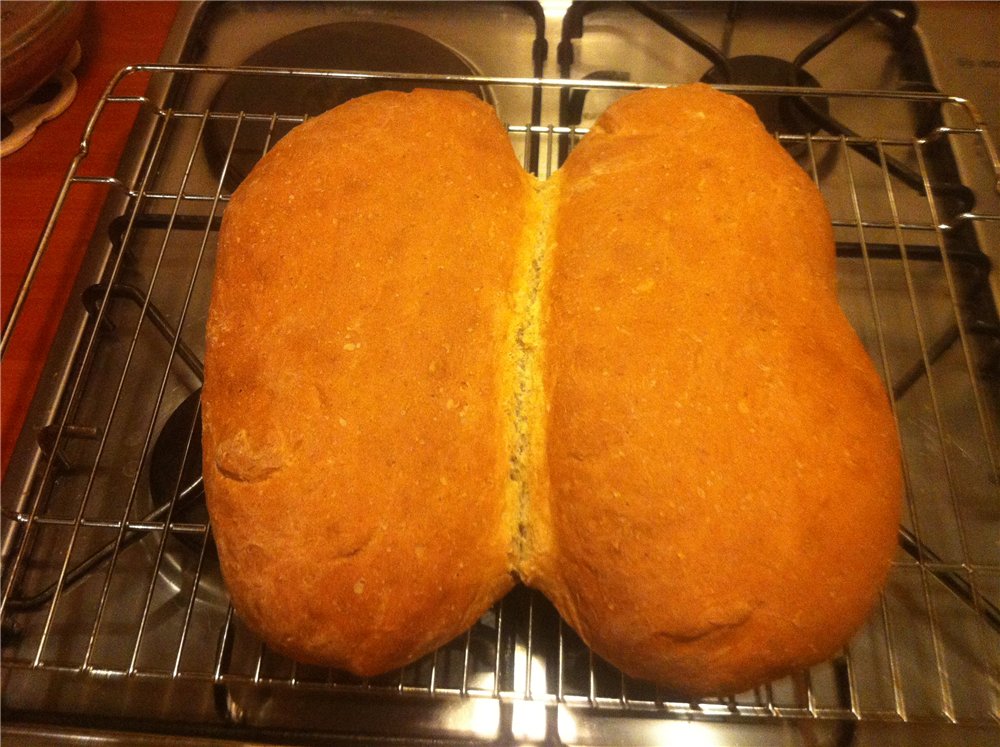 بقايا خبز القمح (بالفرن)