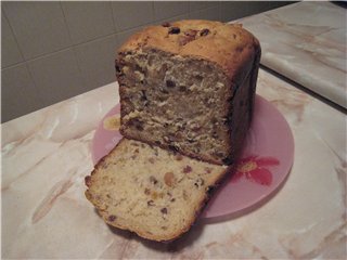 Zoete cake (in een broodbakmachine)