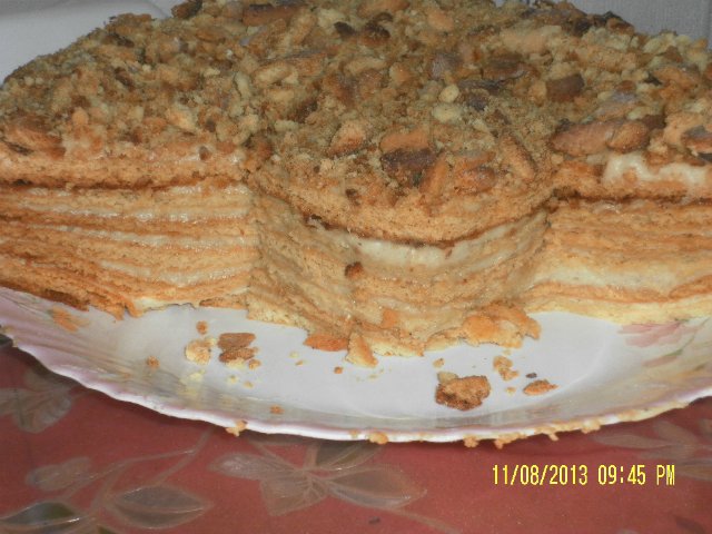 Mézes sütemény choux tésztából