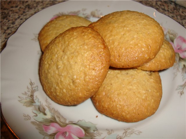 Oatmeal cookies as easy as shelling pears