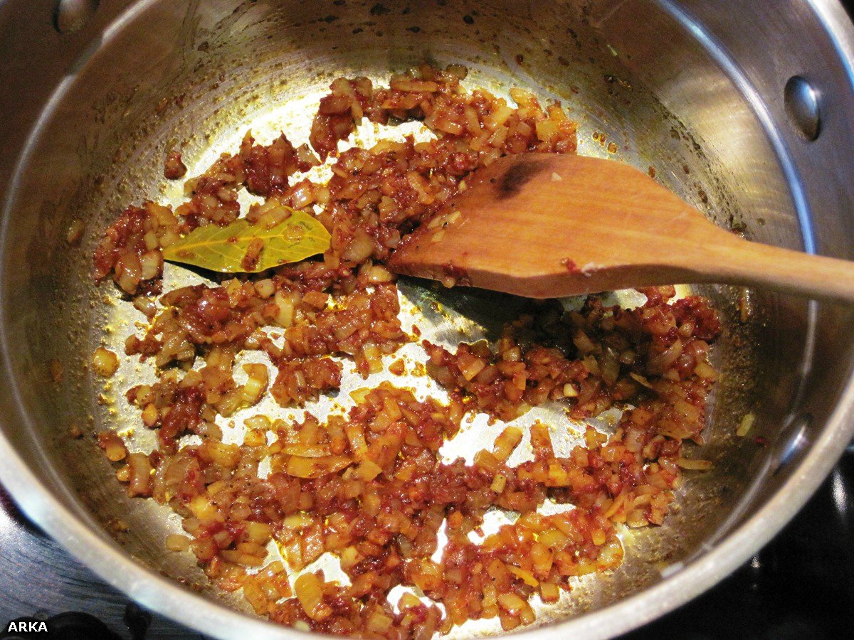Chuletas de cordero al curry de lentejas