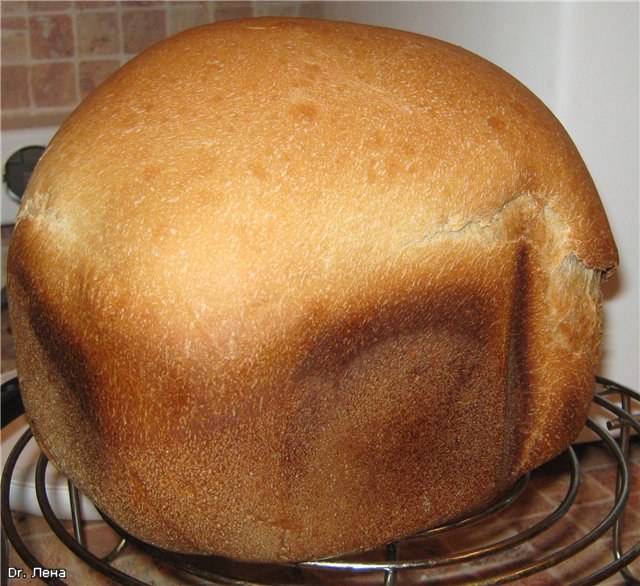 Pan de mostaza en una panificadora