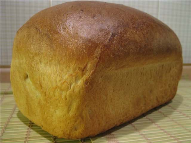 خبز القمح Syabryna في الفرن