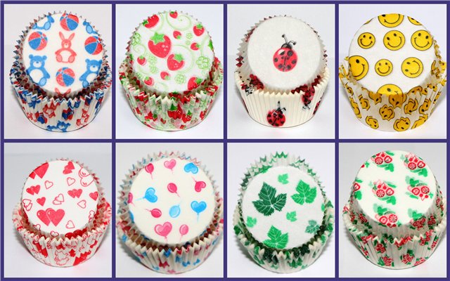 Basic cupcakes, white