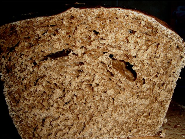 خبز القمح الجاودار على الزبادي (بالفرن)