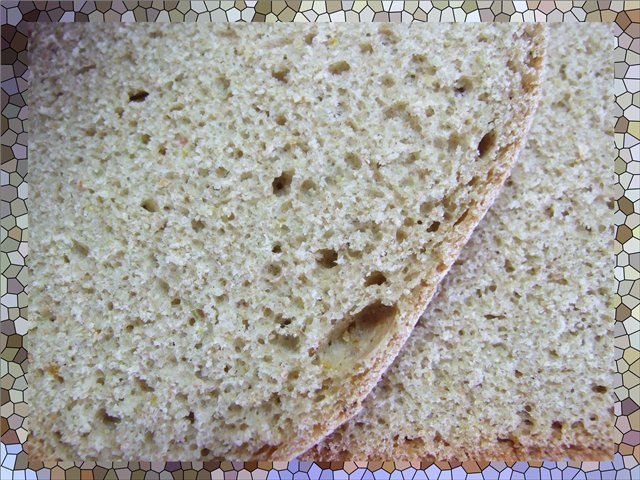 Pan elaborado con distintos tipos de harina