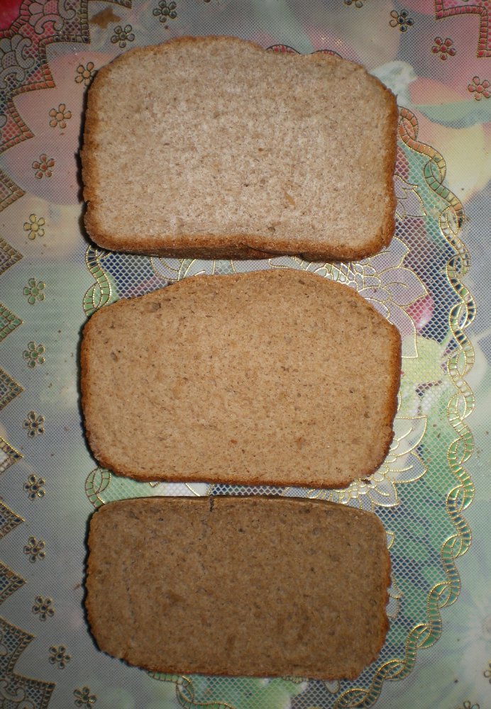 Panasonic SD-2501. Rye-wheat bread with milk.